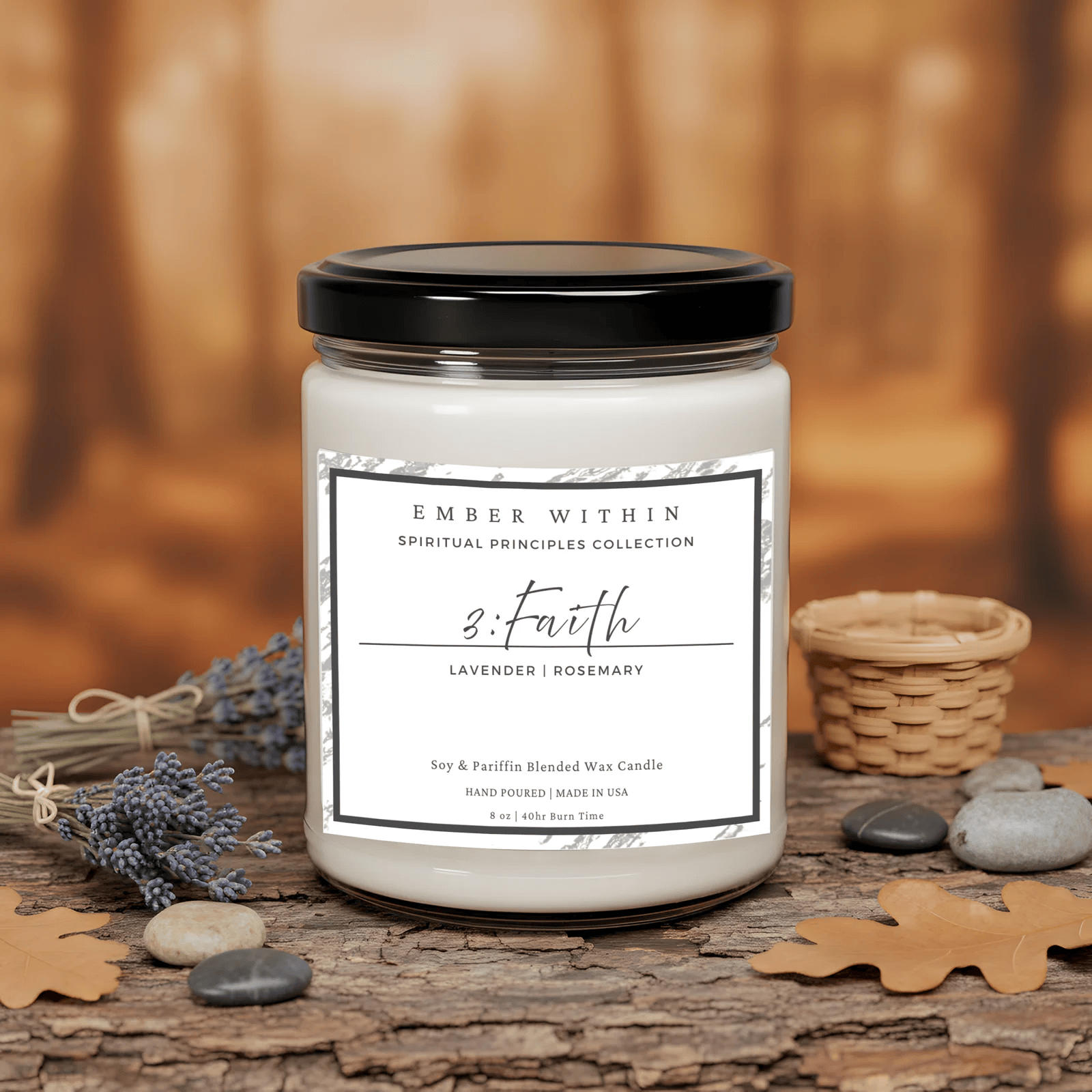 3. Faith Candle | Spiritual Principles Collection | Calming Spiritual Candle