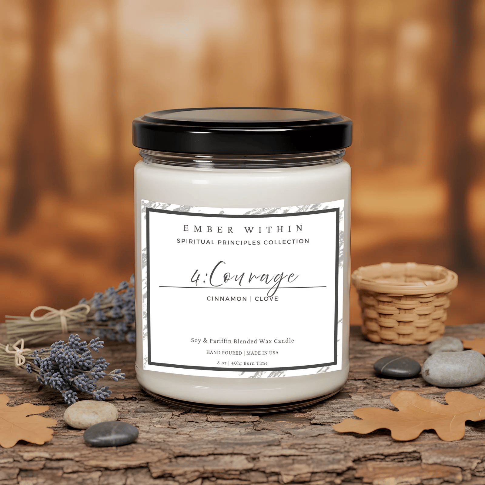 4. Courage Candle | Spiritual Principles Collection | Strength & Bravery Candle