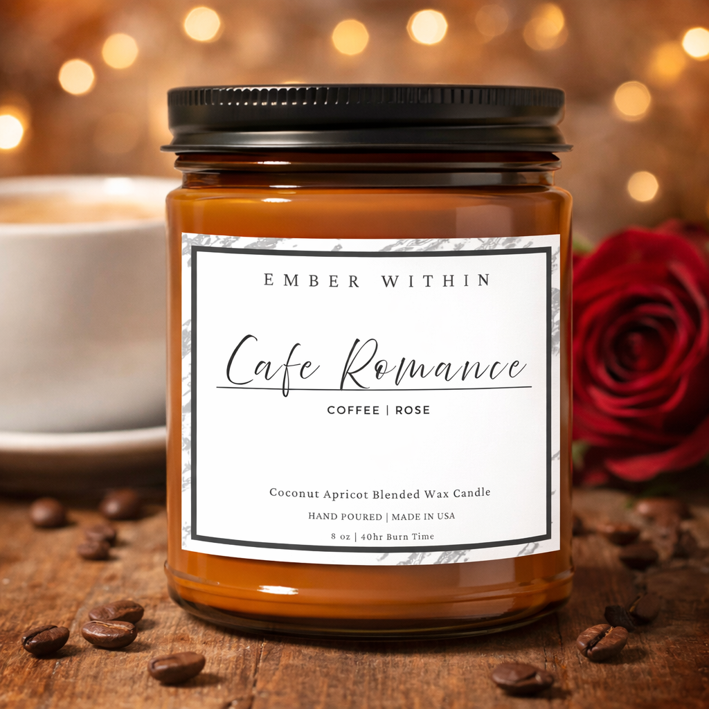 Cafe Romance — Coffee + Rose Candle