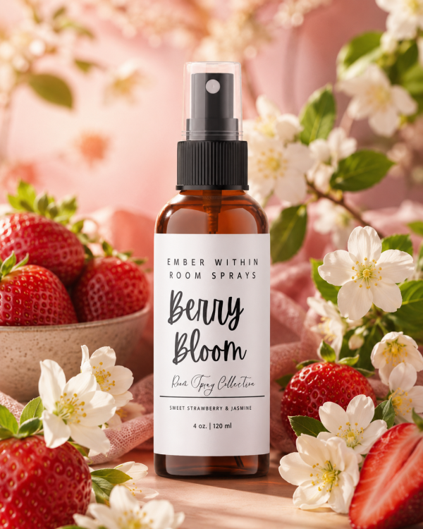 Berry Bloom Room Spray – Sweet Strawberry & Jasmine Air Freshener